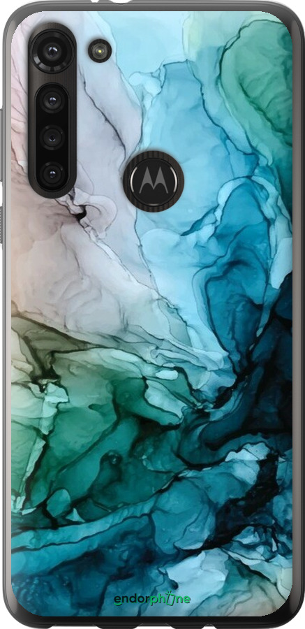 Силіконовий чехол З абстрактним малюнком барвисті Солоні береги для Motorola G8 Power - 6405u-1940 изображение 