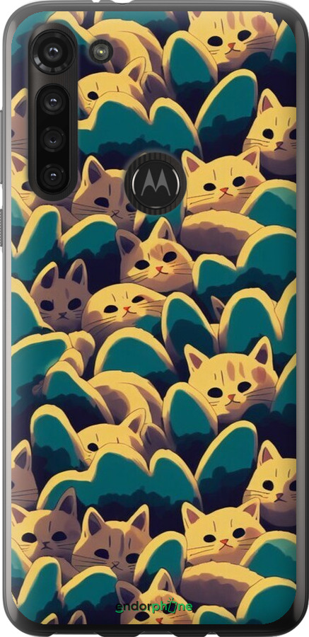 Силиконовый чехол С изображением кошек для Motorola G8 Power - 6429u-1940 изображение 