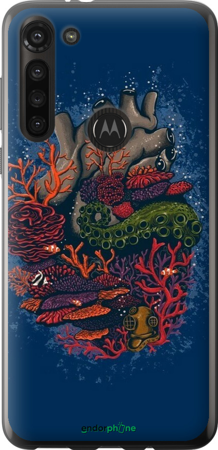 Силіконовий чехол Серце моря для Motorola G8 Power - 6506u-1940 изображение 