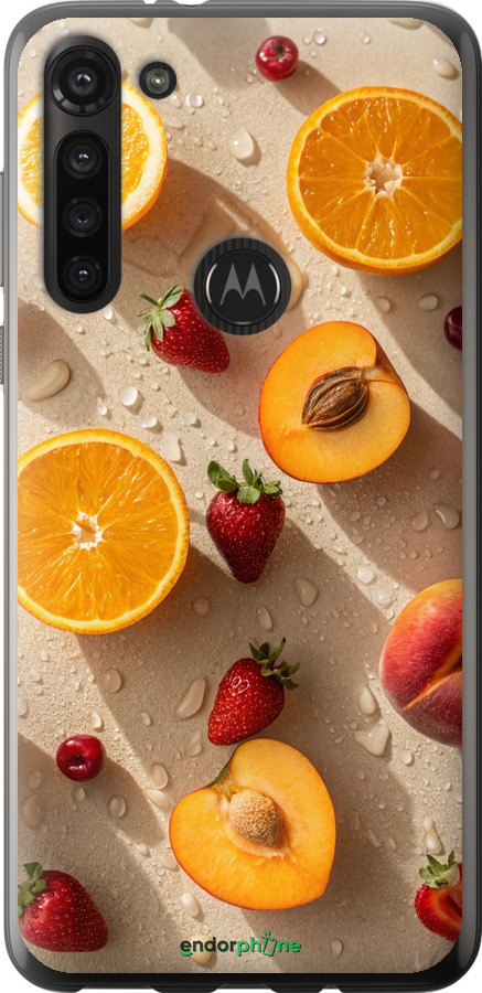 Силіконовий чехол Фрукти 3 для Motorola G8 Power - 6703u-1940 изображение 