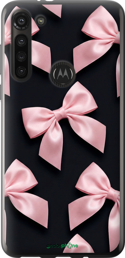 Силіконовий чехол Coquette Ribbons Dark Coquette для Motorola G8 Power - 6767u-1940 изображение 