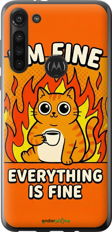 Силіконовий чехол Funny Cat для Motorola G8 Power - 6786u-1940 изображение 