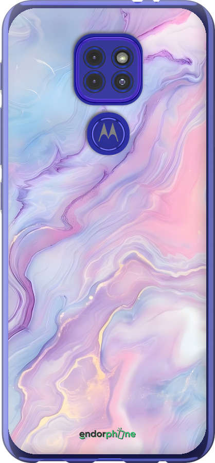 Силиконовый чехол Нежный мрамор для Motorola G9 Play - 6310u-2105 изображение 