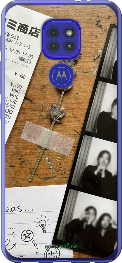 Силиконовый чехол Aesthetic Scrapbook Collage для Motorola G9 Play - 6773u-2105 изображение 