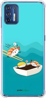 Силикон с усиленными углами чехол Суши для Motorola G9 Plus - 6354sp-2104 изображение 