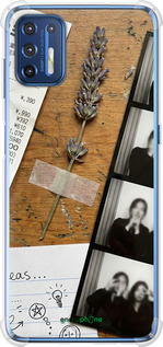 Силикон с усиленными углами чехол Aesthetic Scrapbook Collage для Motorola G9 Plus - 6773sp-2104 изображение 