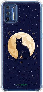 Силикон с усиленными углами чехол 'Cute Cat Celestial/Witchy' для Motorola G9 Plus изображение 3