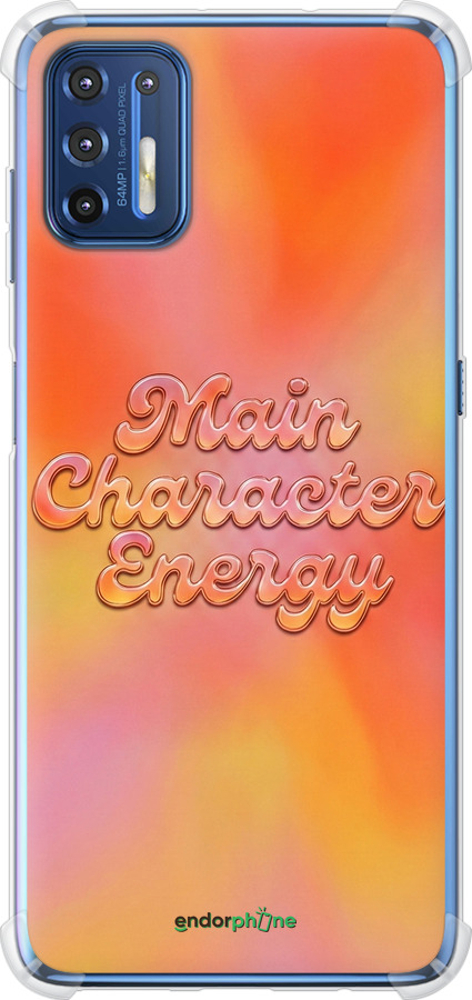 Силикон с усиленными углами чехол Aura Gradient Main Character Energy Aesthetic Y2K для Motorola G9 Plus - 6783sp-2104 изображение 