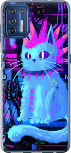 Силіконовий чехол Кіт панк для Motorola G9 Plus - 6311u-2104 изображение 