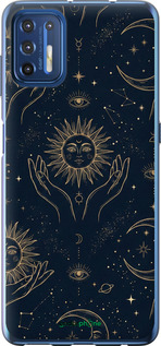 Силиконовый чехол 'Celestial Harmony: Sun & Moon Gold Mystic Pattern' для Motorola G9 Plus изображение 5