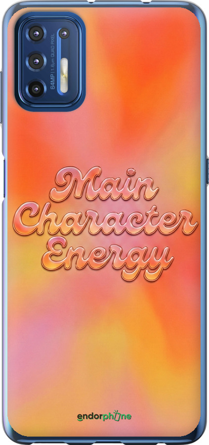 Силиконовый чехол Aura Gradient Main Character Energy Aesthetic Y2K для Motorola G9 Plus - 6783u-2104 изображение 