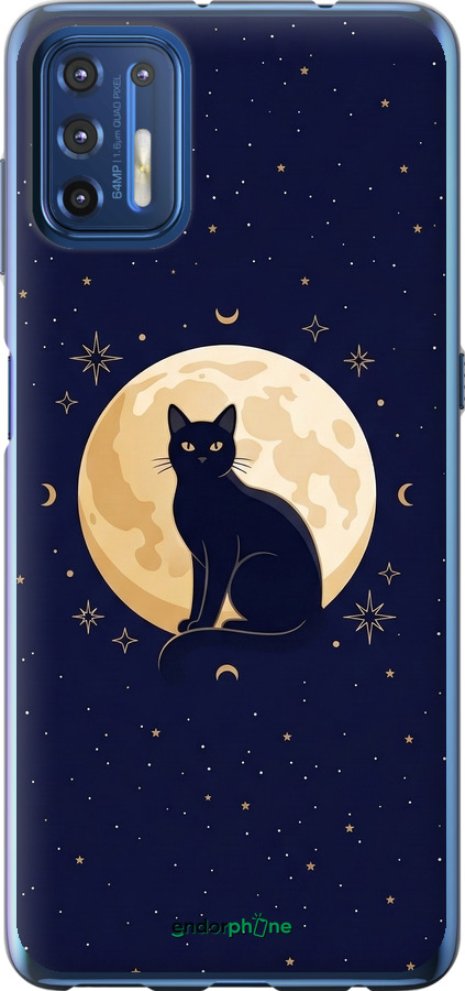 Силіконовий чехол Cute Cat Celestial/Witchy для Motorola G9 Plus - 6787u-2104 изображение 