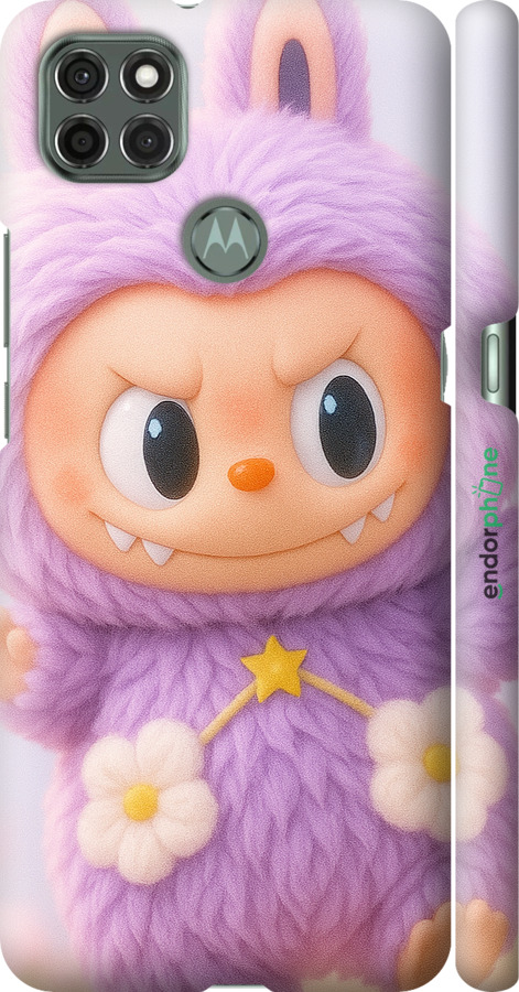 3D пластиковий матовий чехол Лабубу для Motorola G9 Power - 6708m-2229 изображение 