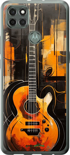 Силиконовый чехол Чехол для телефона Оранжевая Гитара для Motorola G9 Power - 5934u-2229 изображение 