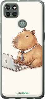 Силиконовый чехол 'Funny Capybara CEO Working' для Motorola G9 Power изображение 1