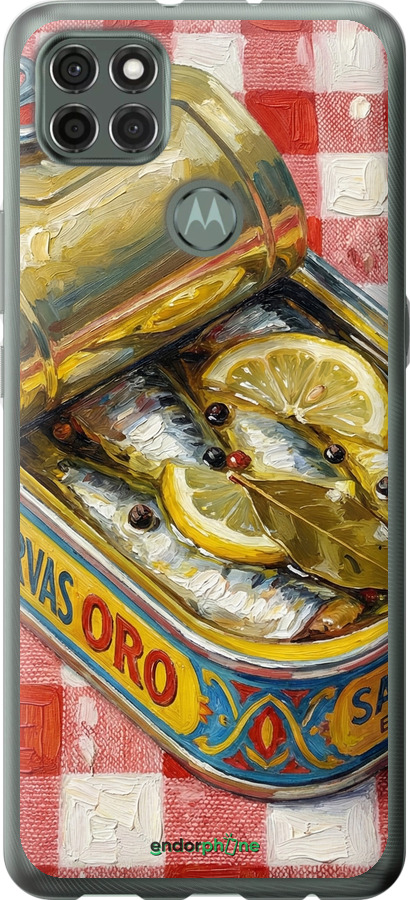 Силиконовый чехол Vintage Sardine Tin Phone для Motorola G9 Power - 6772u-2229 изображение 