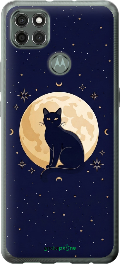 Силиконовый чехол Cute Cat Celestial/Witchy для Motorola G9 Power - 6787u-2229 изображение 