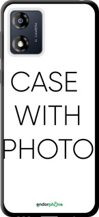black TPU case case 'Photo case' for Motorola Moto E13 image 1