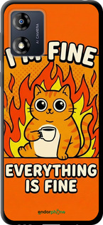 TPU чехол Funny Cat для Motorola Moto E13 - 6786b-3053 изображение 