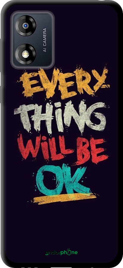 TPU чехол Все будет хорошо для Motorola Moto E13 - 4068b-3053 изображение 