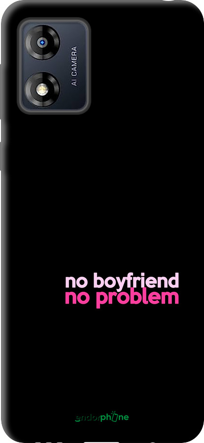 TPU чехол no boyfriend no problem для Motorola Moto E13 - 4549b-3053 изображение 
