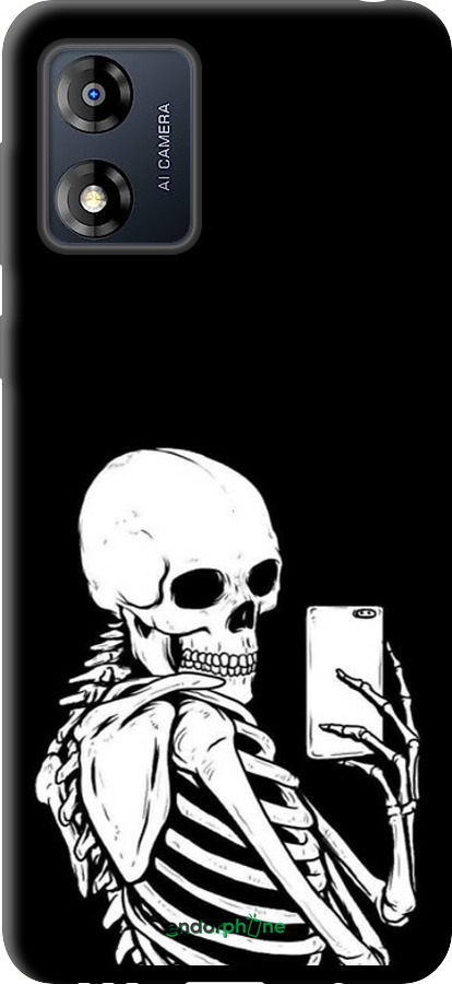 TPU чехол Скелет делает Selfie для Motorola Moto E13 - 6535b-3053 изображение 