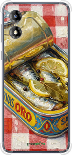 Силикон с усиленными углами чехол Vintage Sardine Tin Phone для Motorola Moto E13 - 6772sp-3053 изображение 