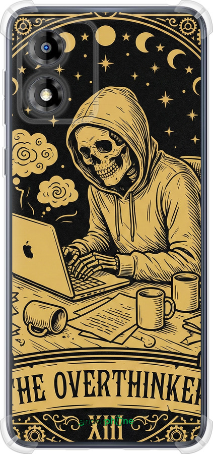 Силикон с усиленными углами чехол The Overthinker для Motorola Moto E13 - 6774sp-3053 изображение 