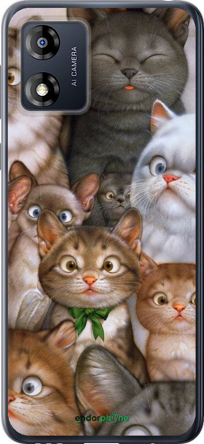 

Силіконовий чохол "Коти" для Motorola Moto E13