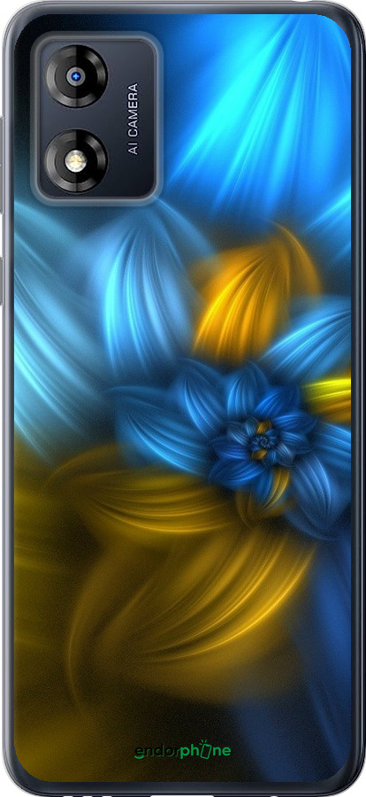 

Силіконовий чохол "Візерунок 46" для Motorola Moto E13, Синій
