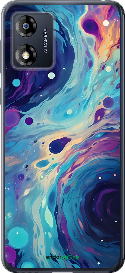 Силиконовый чехол Арт акварель для Motorola Moto E13 - 6329u-3053 изображение 