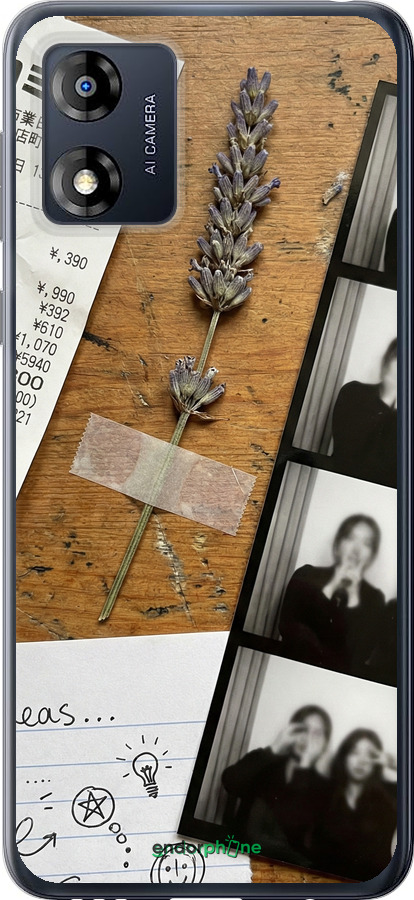 Силиконовый чехол Aesthetic Scrapbook Collage для Motorola Moto E13 - 6773u-3053 изображение 