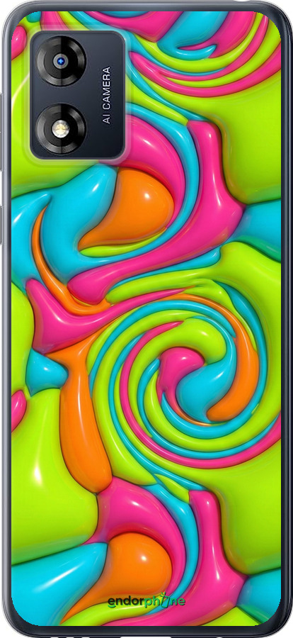 Силиконовый чехол Y2K Jelly Dream для Motorola Moto E13 - 6780u-3053 изображение 