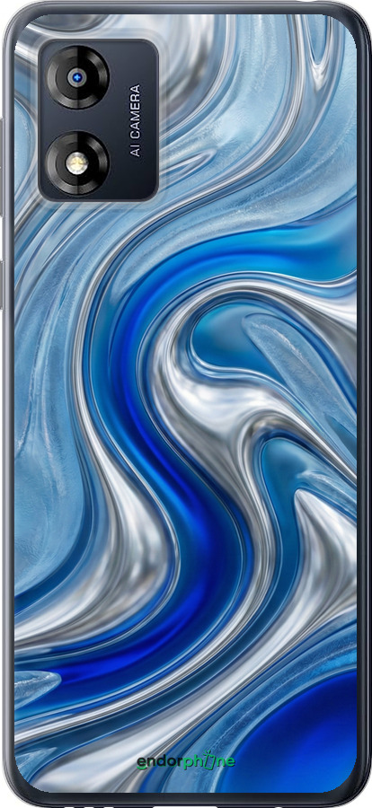 Силиконовый чехол Liquid Chrome для Motorola Moto E13 - 6781u-3053 изображение 