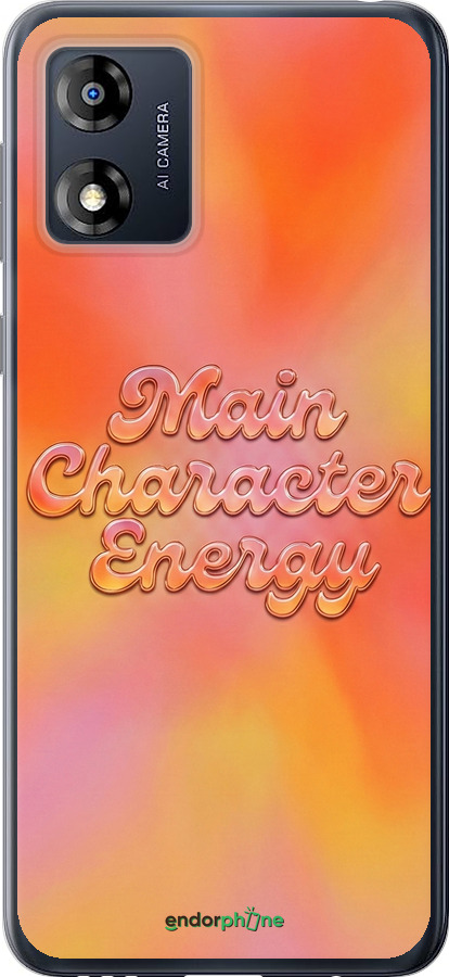 Силиконовый чехол Aura Gradient Main Character Energy Aesthetic Y2K для Motorola Moto E13 - 6783u-3053 изображение 