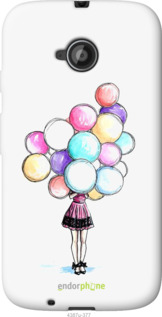 Силиконовый чехол Шарики для Motorola Moto E2 - 4387u-377 изображение 