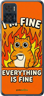 Силиконовый чехол 'Funny Cat' для Motorola Moto E22 изображение 5