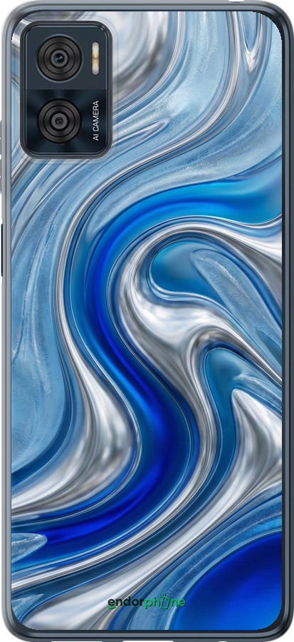 Силиконовый чехол Liquid Chrome для Motorola Moto E22 - 6781u-2974 изображение 