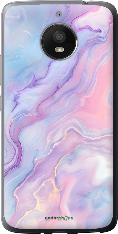 Силіконовий чехол Нежный мрамор для Motorola Moto E4 Plus - 6310u-1000 изображение 