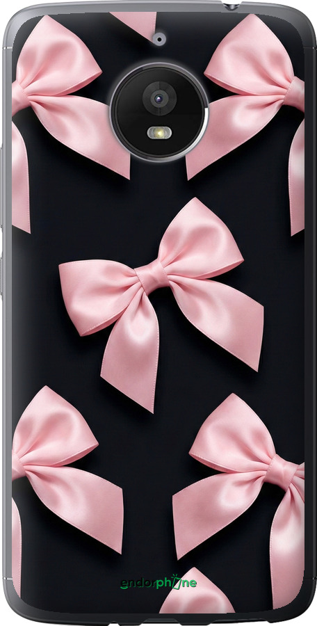 Силіконовий чехол Coquette Ribbons Dark Coquette для Motorola Moto E4 Plus - 6767u-1000 изображение 