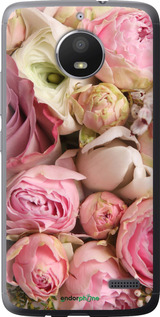 Силиконовый чехол Розы v2 для Motorola Moto E4 - 2320u-981 изображение 