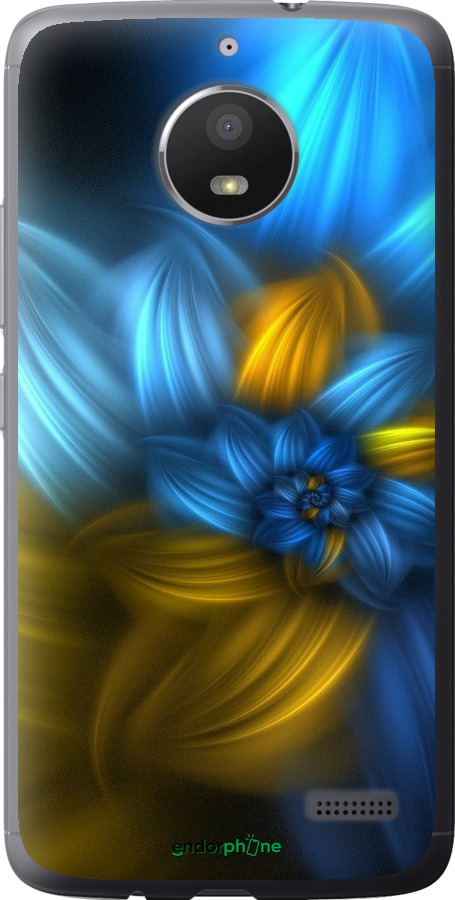 

Силіконовий чохол "Візерунок 46" для Motorola Moto E4, Синій