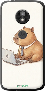 Силиконовый чехол 'Funny Capybara CEO Working' для Motorola Moto E5 Play изображение 1