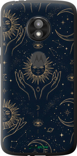 Силиконовый чехол Celestial Harmony: Sun & Moon Gold Mystic Pattern для Motorola Moto E5 Play - 6778u-1429 изображение 