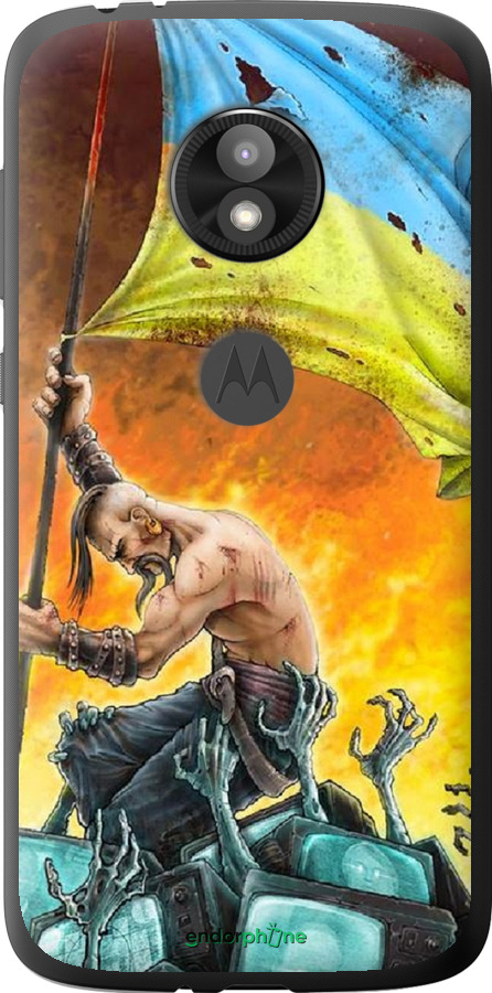 

Силіконовий чохол "Сильна Україна" для Motorola Moto E5 Play, Синій