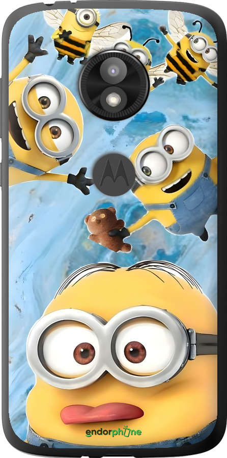 Силіконовий чехол Миньоны для Motorola Moto E5 Play - 6386u-1429 изображение 