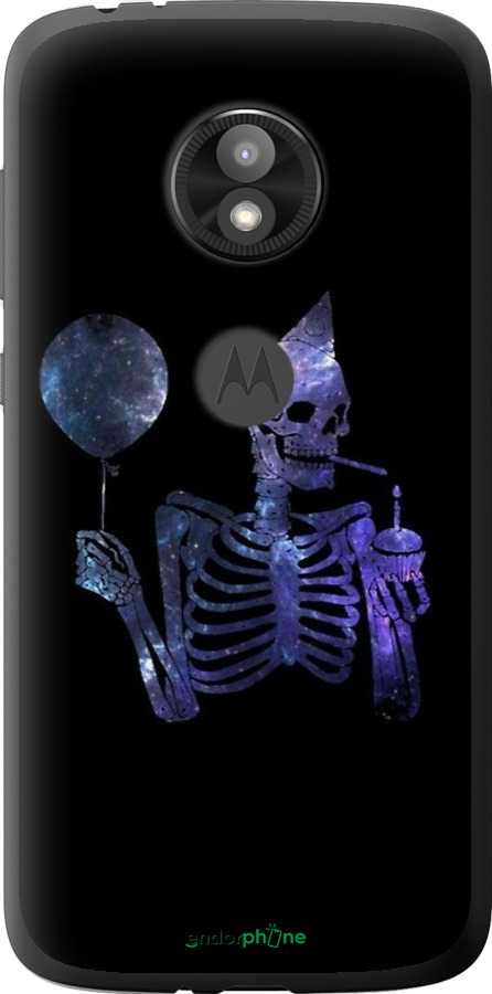 Силіконовий чехол Скелетне мистецтво для Motorola Moto E5 Play - 6536u-1429 изображение 