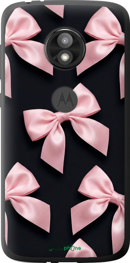 Силіконовий чехол Coquette Ribbons Dark Coquette для Motorola Moto E5 Play - 6767u-1429 изображение 