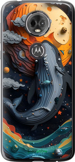 Силіконовий чехол Кит у космосі для Motorola Moto E5 Plus - 6328u-1412 изображение 