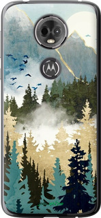 Силіконовий чехол Із зображенням лісового пейзажу для Motorola Moto E5 Plus - 6548u-1412 изображение 